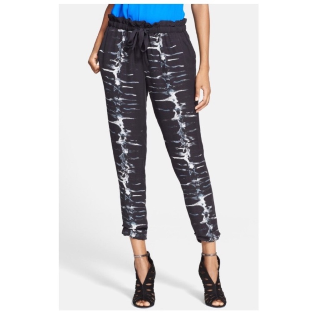 Haute Hippie Silk Paperbag Trousers
